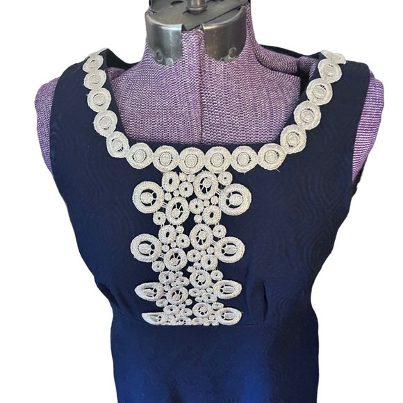 Lilly Pulitzer Metallic Embroidered Adelson Shift Dress 10 - Picture 5 of 8